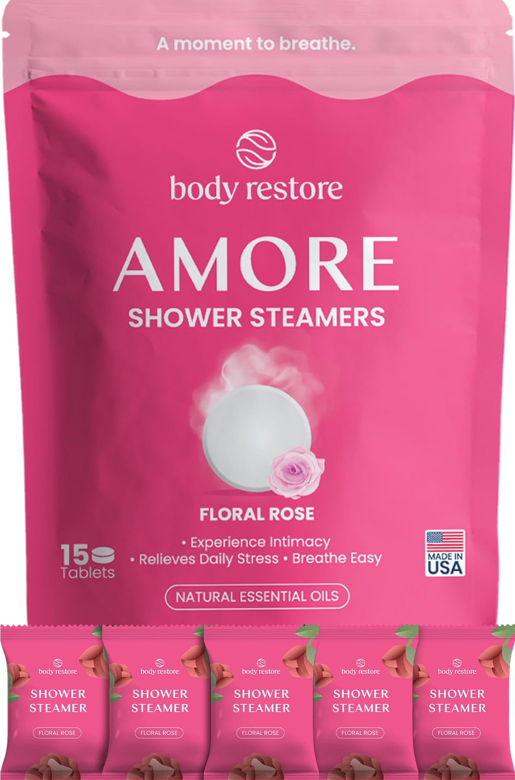 HotBodyRestore Shower Steamers Aromatherapy, Self Care Gifts, Relief 15 Pack | Birthday Gifts for Women & Men, Spa Stress Relief & Relaxation, Eucalyptus & Menthol Essential Oil Tablets