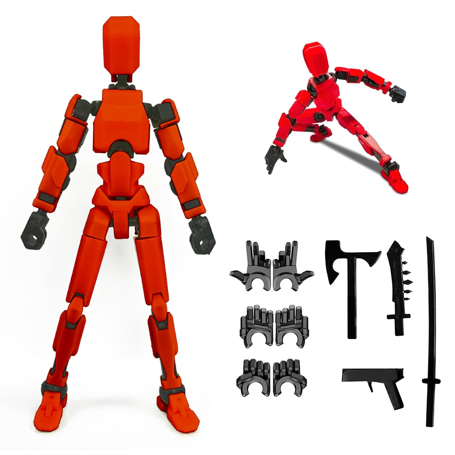 Hot 2026 New Assembly Completed-Titan 13 Action Figure,Dummy Robot 13 Action Figures Set,3D Printed Multi-Jointed Action Figures,Nova 13 Action Figure for Collectors Desktop Decorations (5pcs)