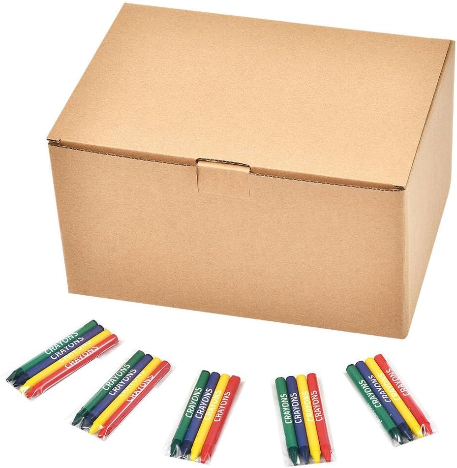 Hot Madisi Crayons Bulk Pack, Regular Size, 4 Colors, 250 Packs, 1000 Count | Crayons Bulk Individual Packs for Kids, Box of Crayons Classroom Set