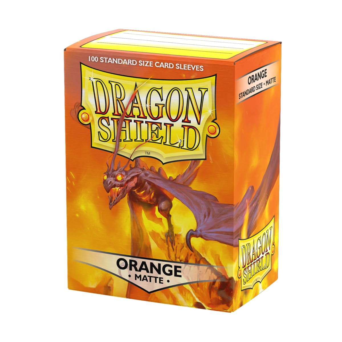 Hot Dragon Shield | Standard Size Card Matte Sleeves | 100 CT - Smooth & Tough Premium TCG Sleeves | Compatible with Pokemon, Flesh & Blood, One Piece & Magic the Gathering | Midnight Blue