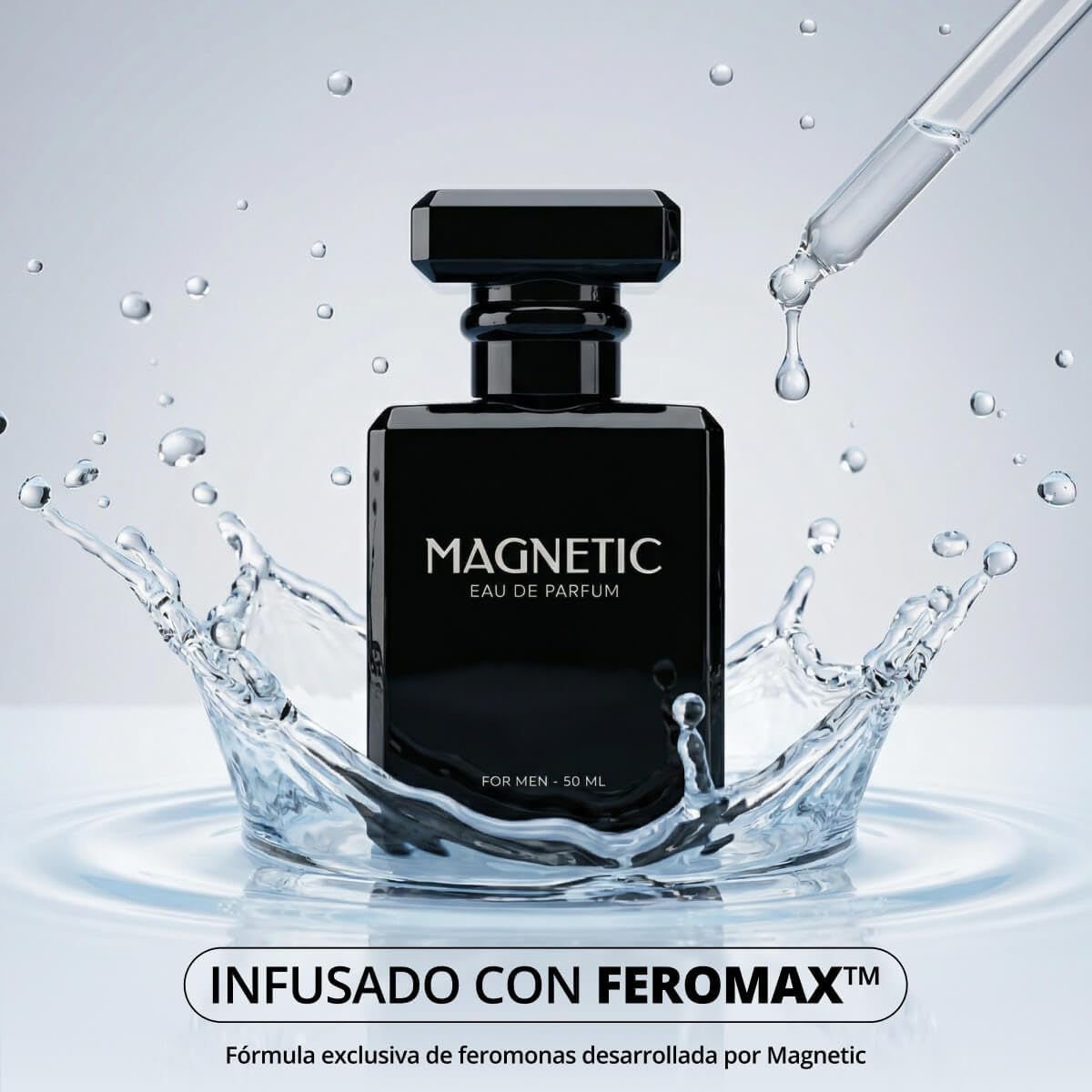 Hot Magnetic Eau de Parfum, Pheromone Cologne for Men - Bold, Long-Lasting Fragrance, Infused Formula, 50mL, 1.7 fl oz - Magnetic