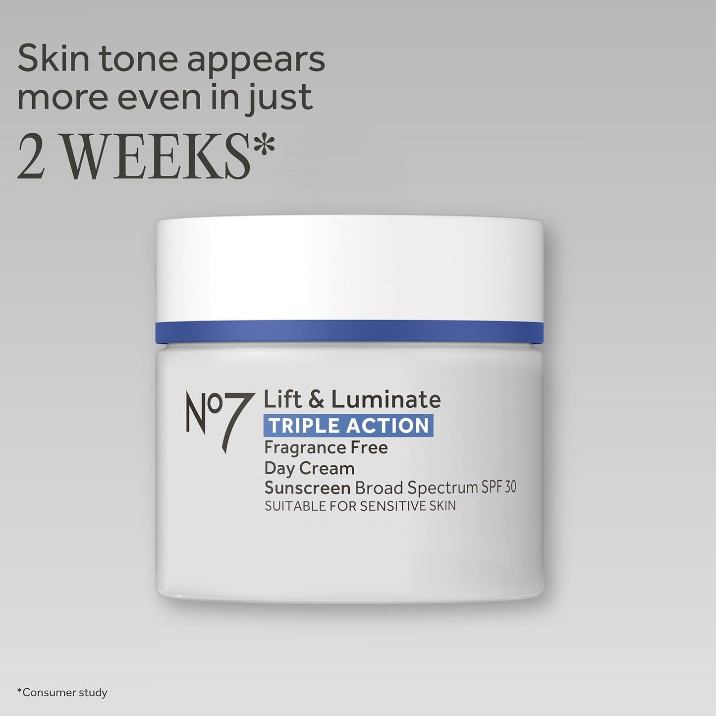 HotNo7 Lift & Luminate Triple Action Face Cream - Fragrance Free Face Moisturizer with SPF 30 - Formulated with Anti Aging Collagen Peptides & Brightening Complex (1.69 Oz)