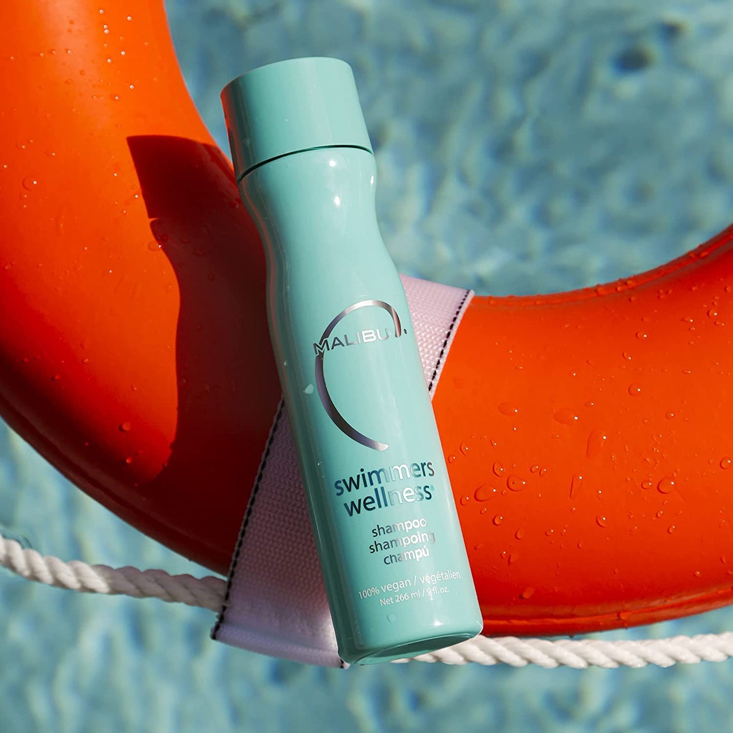 HotMalibu C Swimmers Wellness Clarifying Shampoo for Chlorine & Hair Build Up - Adults & Kids Swim Shampoo to Help Protect Against Pool Element Damage, Retain Moisture, Restore Shine & Texture (9 oz)