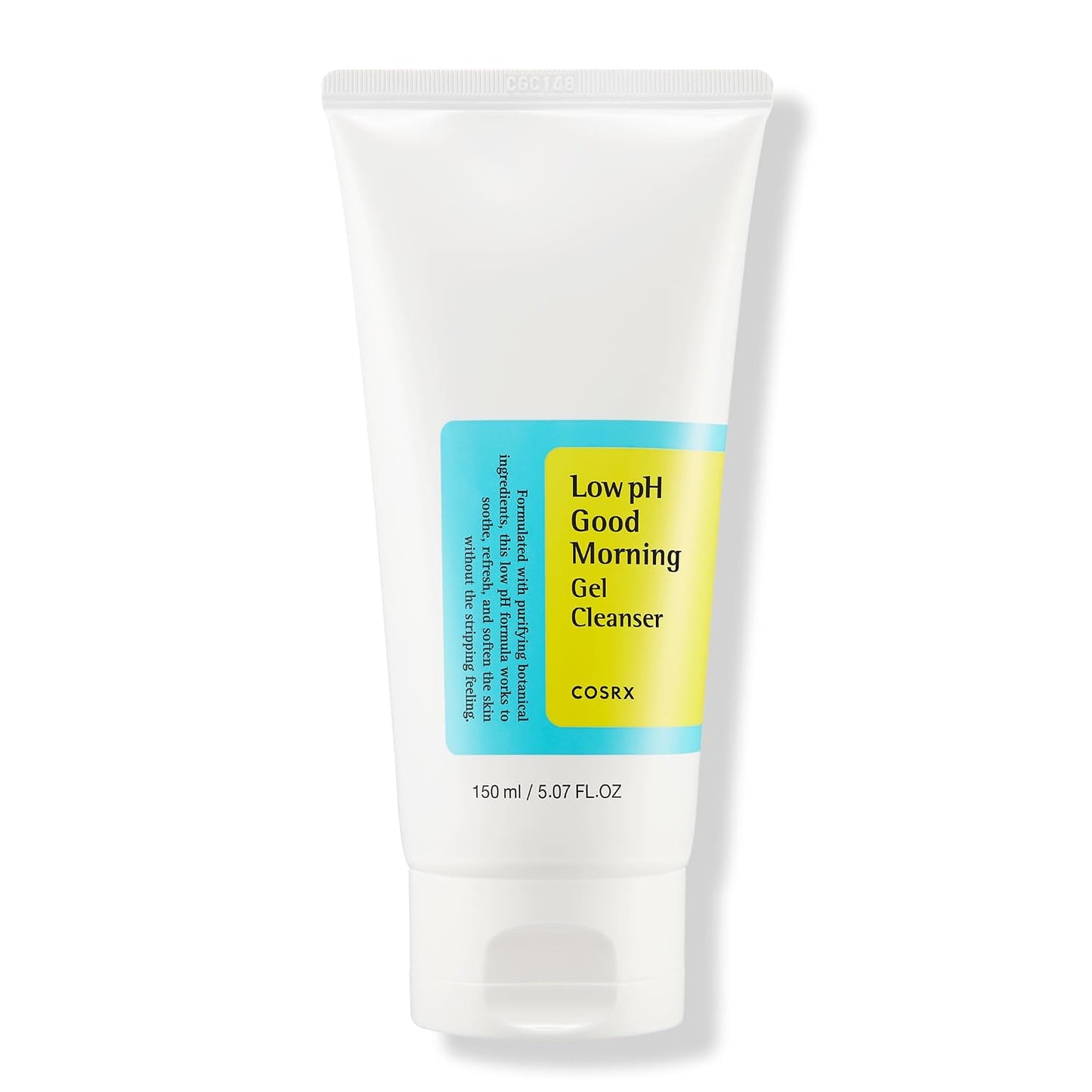 HotCOSRX Low pH Good Morning Gel Face Cleanser, 5.07 fl oz, BHA Face Wash, Daily Mild Face Cleanser for Sensitive Skin, PH Balancing, Korean Skin Care, Korean Face Wash