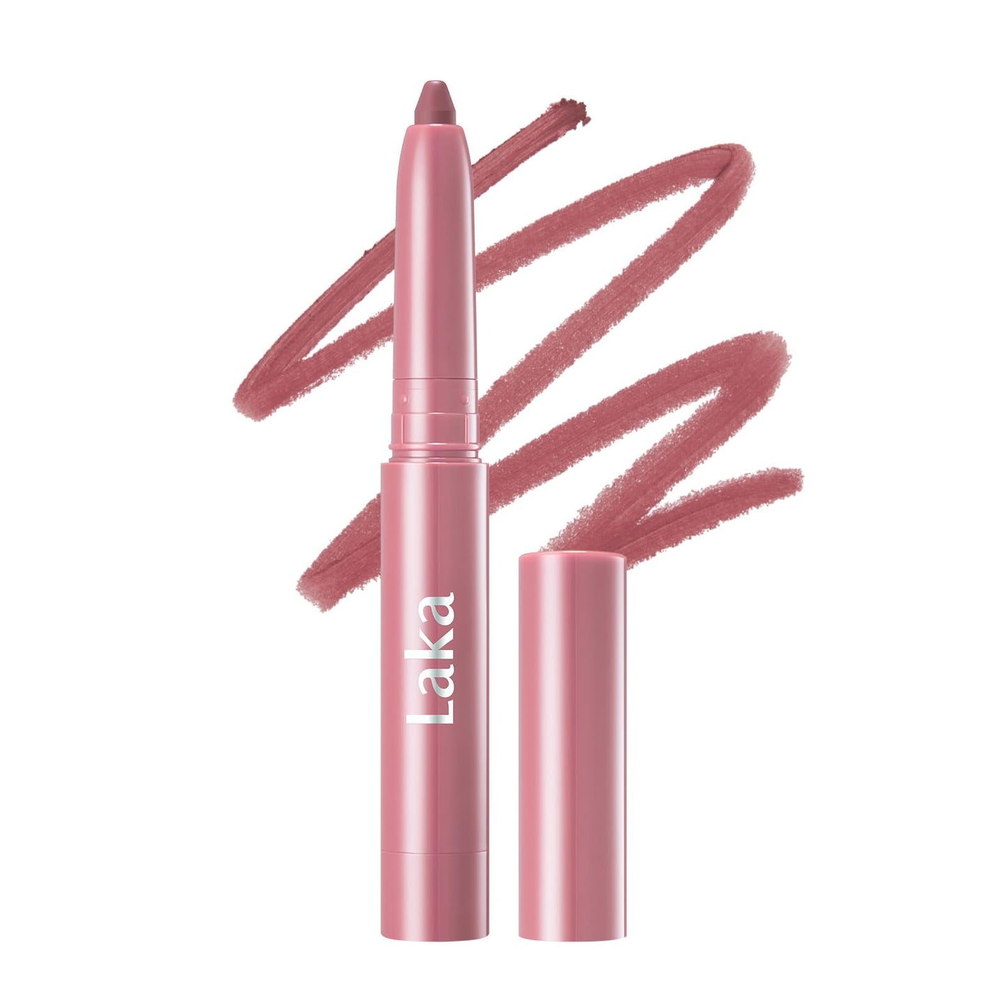 HotLaka Lip Liner - Smooth & Blendable Soft Matte Lip Contour Pencil for Shaping & Overlining Lips | Waterproof Formula, Oil-Cleanse Off, Long-Lasting Wear | #02 Suede Pink (Cool Nude Pink)