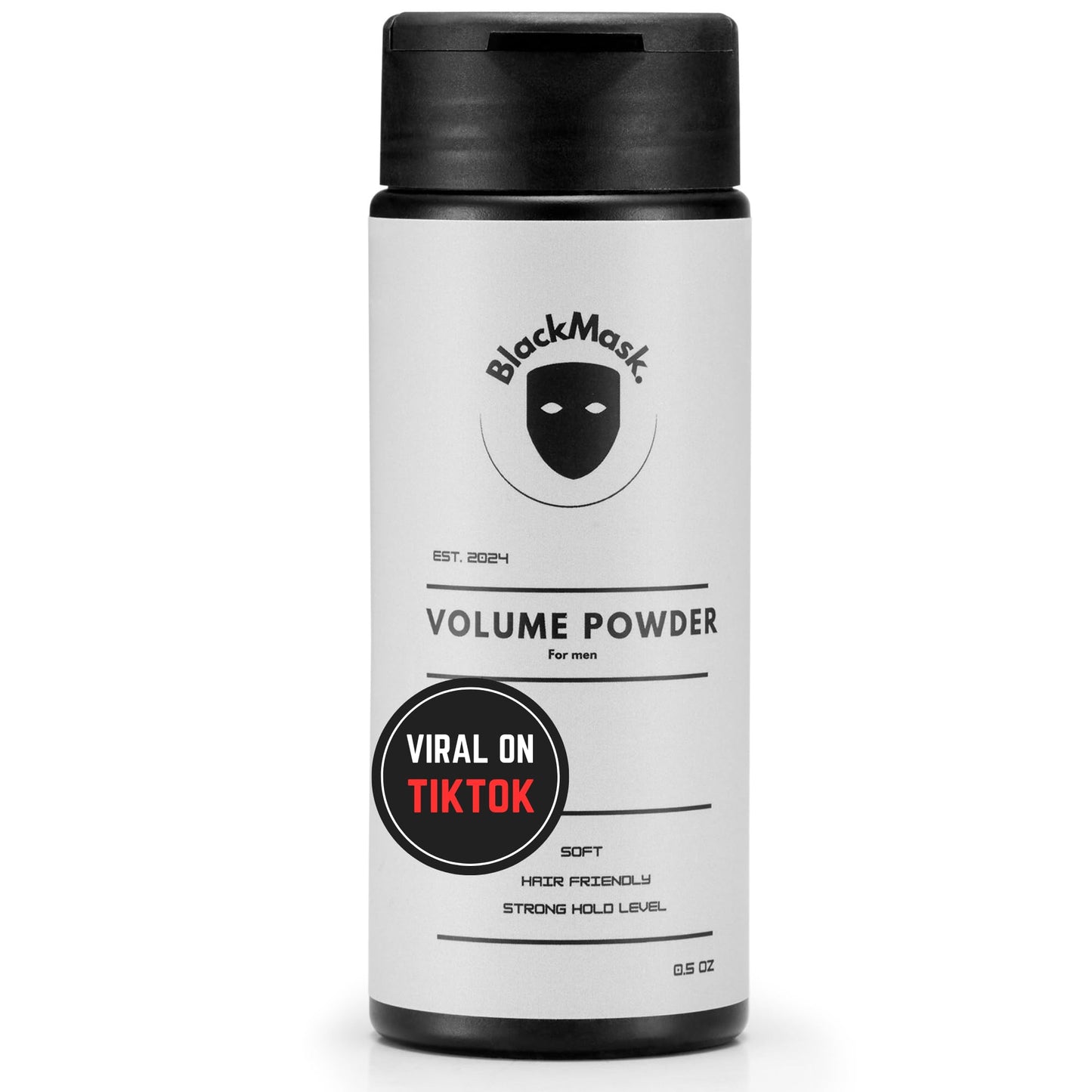 HotBlackMask Texture Powder for Men, Easy to Apply - Instantly Adds Texture & Volume, All-Natural Ingredients, Strong Hold, Hair Powder for Men (Pack of 1)