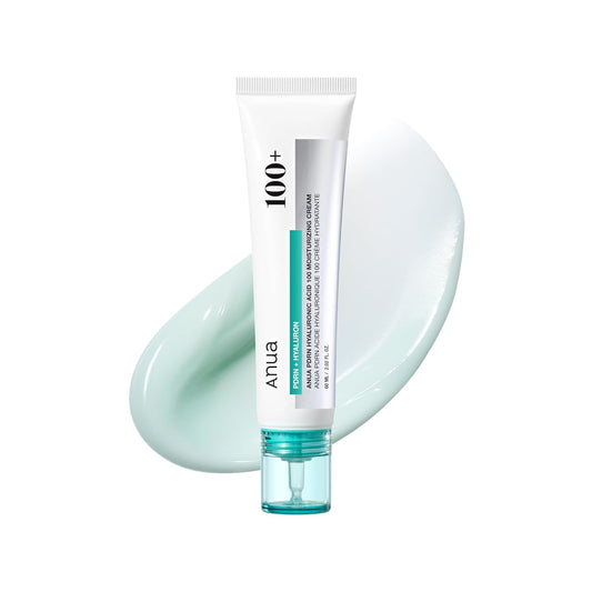 HotAnua PDRN Hyaluronic Acid 100 Moisturizing Cream, Lightweight, Non-Greasy Hydrating Face Moisturizer with Salmon DNA for Glass Skin, Korean Skincare (2.02 fl oz)