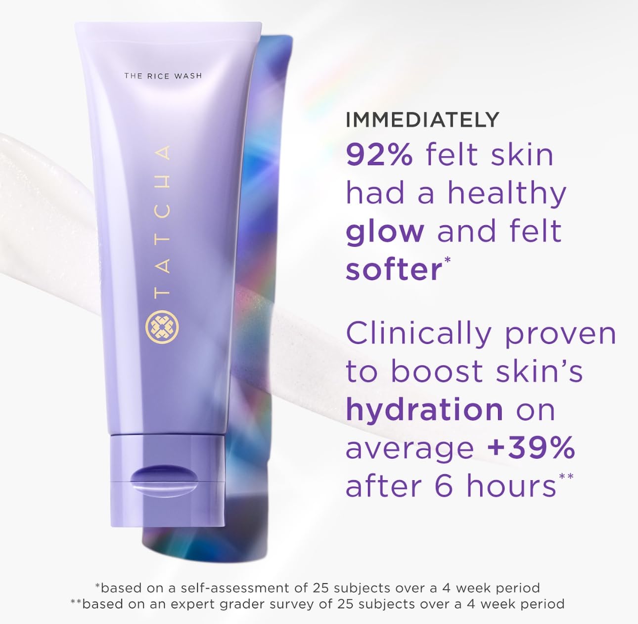 HotTATCHA The Rice Wash, Soft Cream Facial Cleanser, Wash Away Buildup Without Stripping Skin For A Soft, Luminous Complexion