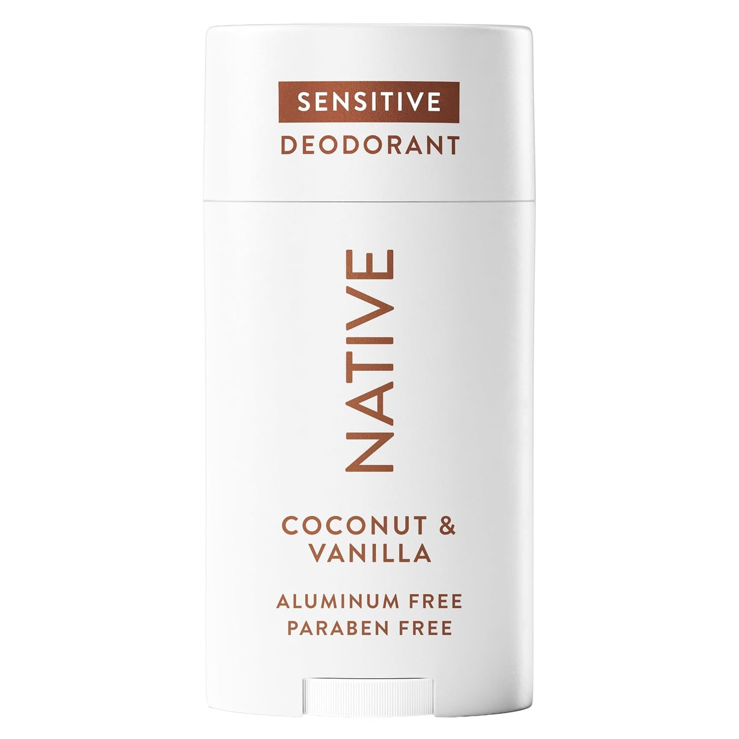 HotNative Sensitive Deodorant Contains Naturally Derived Ingredients, 72 Hour Odor Control | Deodorant for Women & Men, Aluminum Free with Baking Soda, Coconut Oil and Shea Butter, Coconut & Vanilla