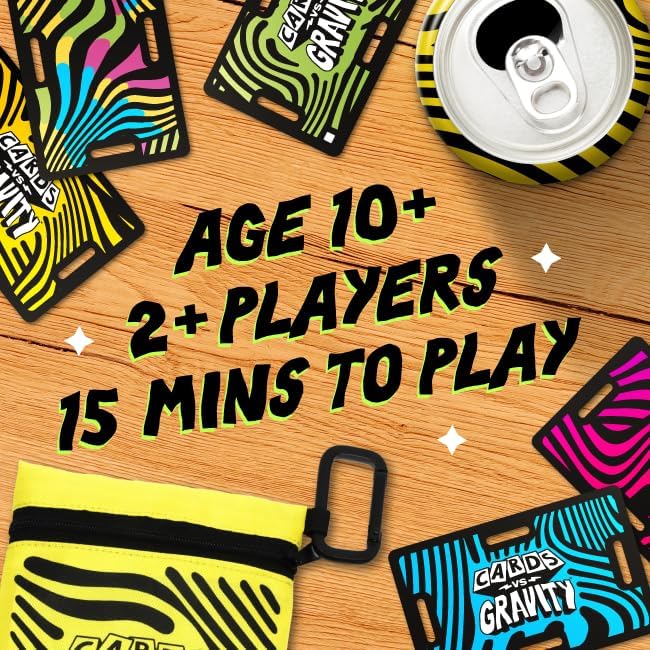 Hot Big Potato Cards vs Gravity: Ultimate Stacking & Balancing Card Game | Waterproof Board Game for Family Fun, Holidays & Game Nights | 2-4 Players