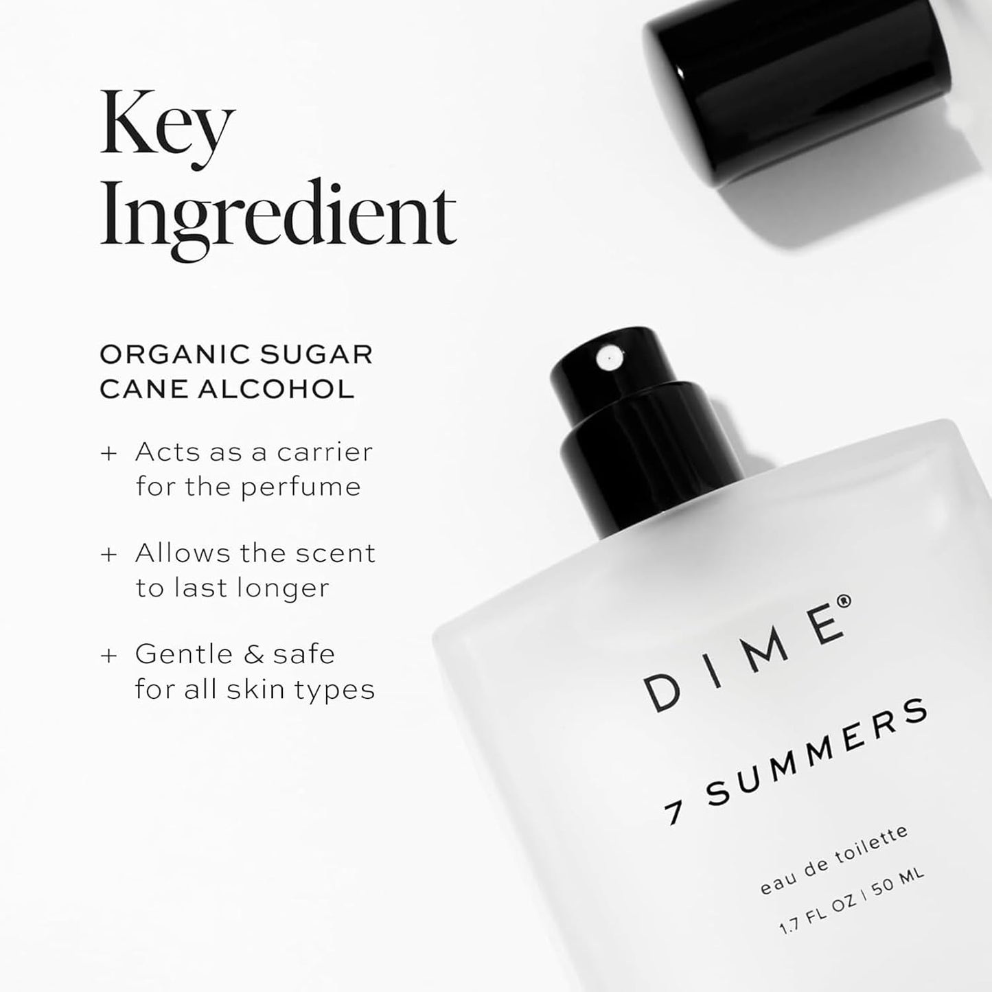 HotDIME Beauty 7 Summers Perfume for Women - Sweet Floral Eau de Toilette with Bergamot, Vanilla Orchid and Coconut, Clean, Vegan, Cruelty-Free Fragrance, 1.7 oz / 50 ml