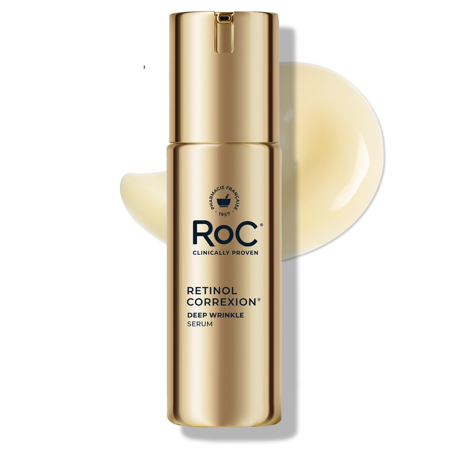 HotRoC Retinol Correxion Deep Wrinkle Retinol Face Serum with Ascorbic Acid, Anti-Aging Treatment for Fine Lines, Dark Spots, Post Acne Scars, 1 Oz (Packaging May Vary)