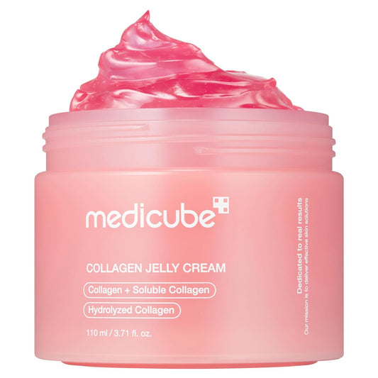 Hotmedicube Jelly Cream with Collagen, Niacinamide | Freeze-Dried Hydrolyzed Collagen for Skin Barrier Hydration & 24H Glow | Plumper, Firmer looking skin | 3.71 fl.oz