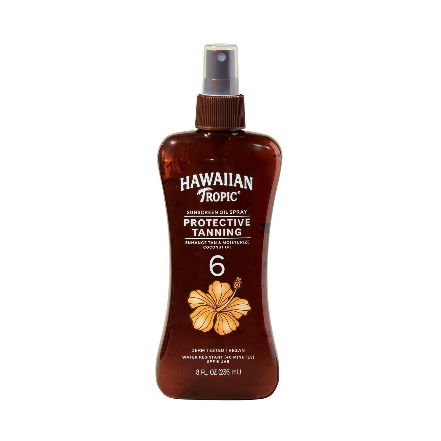 HotHawaiian Tropic Dark Tanning Oil, 8 Fl Oz | Moisturizing Body Oil with Cocoa Butter, Tan Enhancer, 8 Fl Oz each Twin Pack