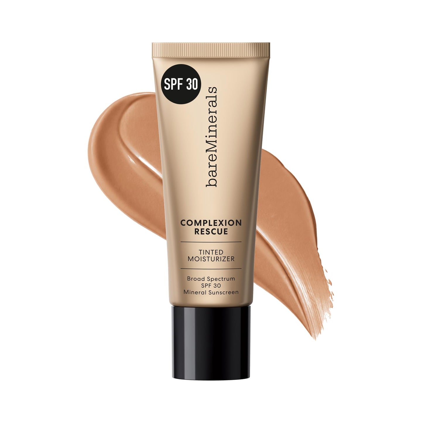 HotbareMinerals Complexion Rescue Tinted Moisturizer with SPF 30, Hydrating Tinted Mineral Sunscreen with Hyaluronic Acid, Sheer-to-Light Coverage, Multi-tasking, Skincare Infused Makeup