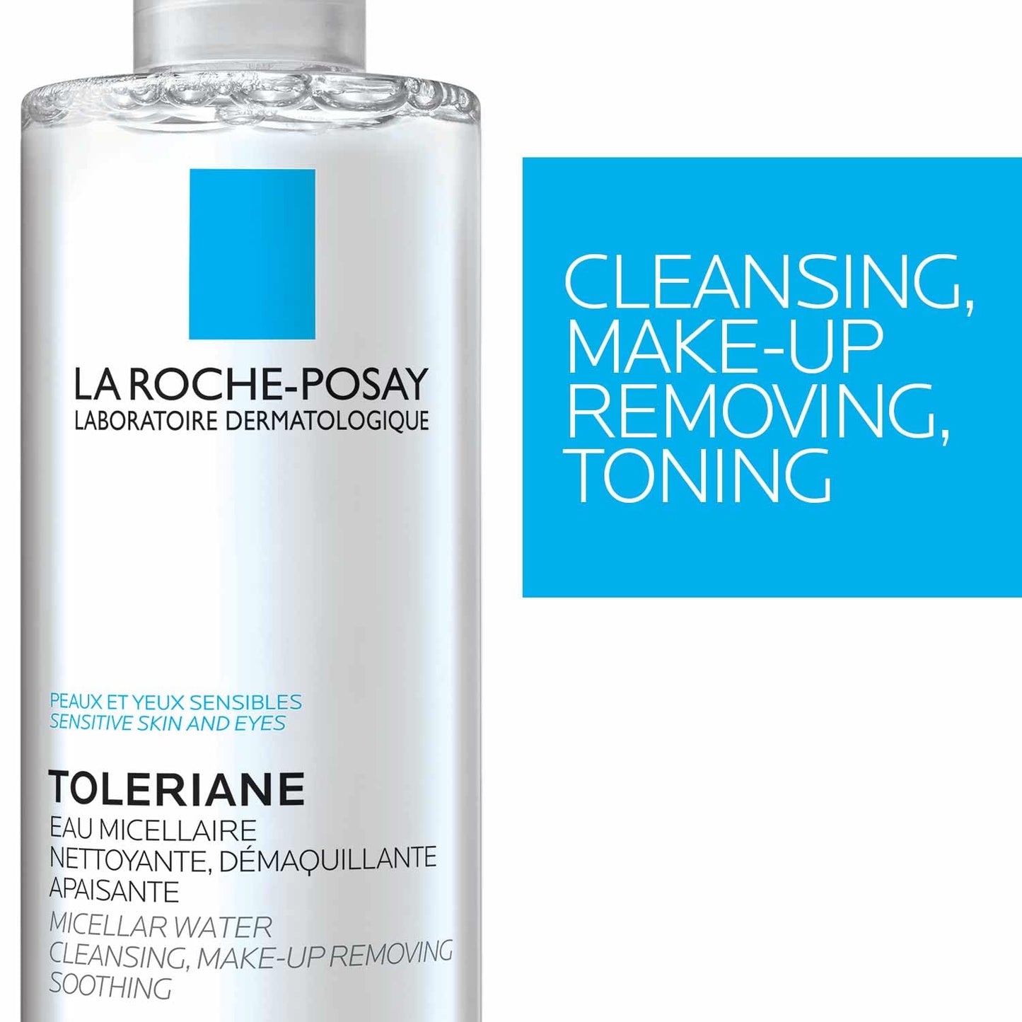 HotLa Roche-Posay Micellar Cleansing Water for Sensitive Skin, Micellar Water Makeup Remover, Cleanses and Hydrates Skin, Gentle Face Toner, Oil Free