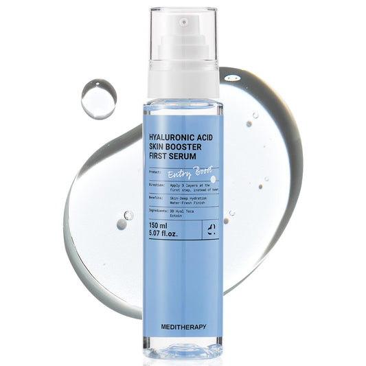 HotMEDITHERAPY Hyaluronic Acid Serum 5.07 fl oz | Korean Facial Serum for Plump Dewy Glass Skin, Deep Hydrating Moisture for All Skin Types, K-Beauty