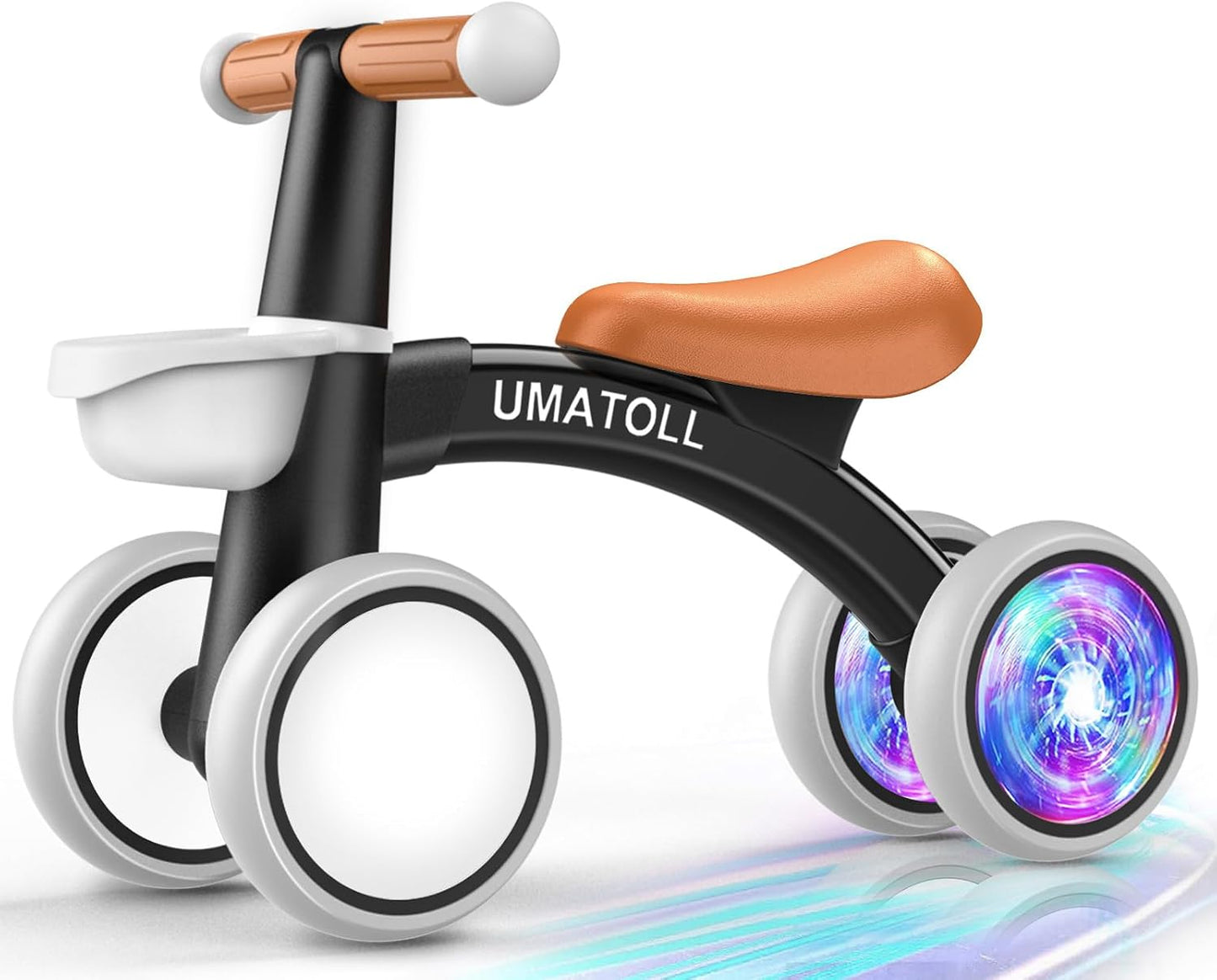 Hot Umatoll Colorful Lighting Baby Balance Bike Toys for 1 Year Old Boys Gifts, Adjustable Seat Baby Walker, One Year Old Boy Birthday Gifts, 12-24 Months Toddler First Ride on Toys