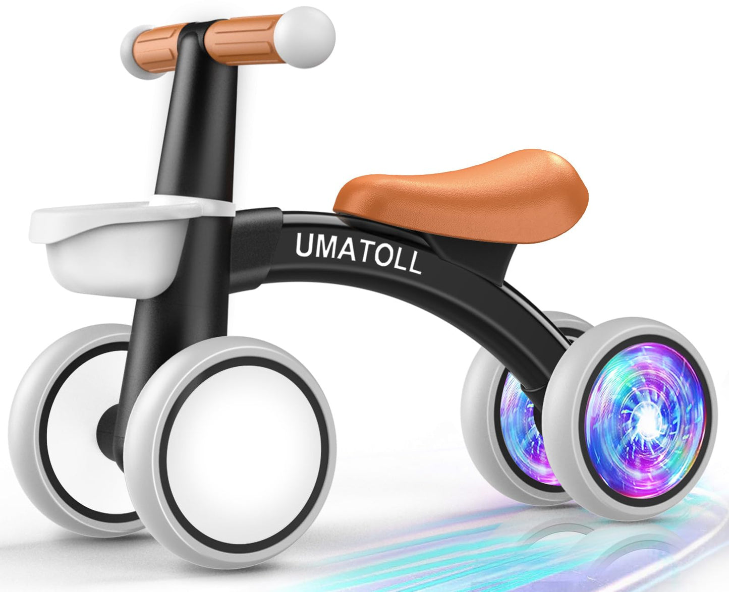 Hot Umatoll Colorful Lighting Baby Balance Bike Toys for 1 Year Old Boys Gifts, Adjustable Seat Baby Walker, One Year Old Boy Birthday Gifts, 12-24 Months Toddler First Ride on Toys