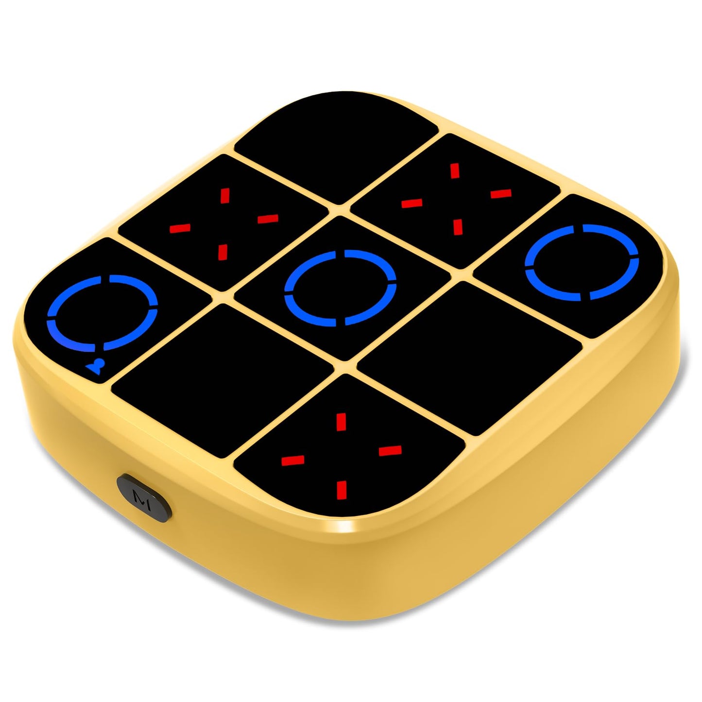 HotTic-Tac-Toe Bolt Game, 4-in-1 Handheld Puzzle Games Console, Electronic Tic-Tac-Toe Game for Educational and Memory Growth, Portable Travel Games for Car Ride, Board Games for Kids and Adults (Cyan)