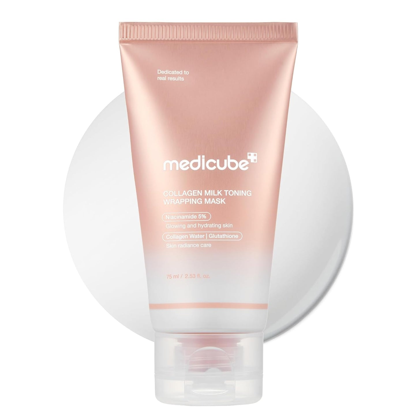 Hotmedicube Wrapping Mask Collagen Glazed Milky Glow Daytime Peel Off Mask | Quick and Easy Care with Glutathione, Niacinamide for Plumped, Hydrated & Smooth Skin | Korean Skin Care, 2.53 fl.oz