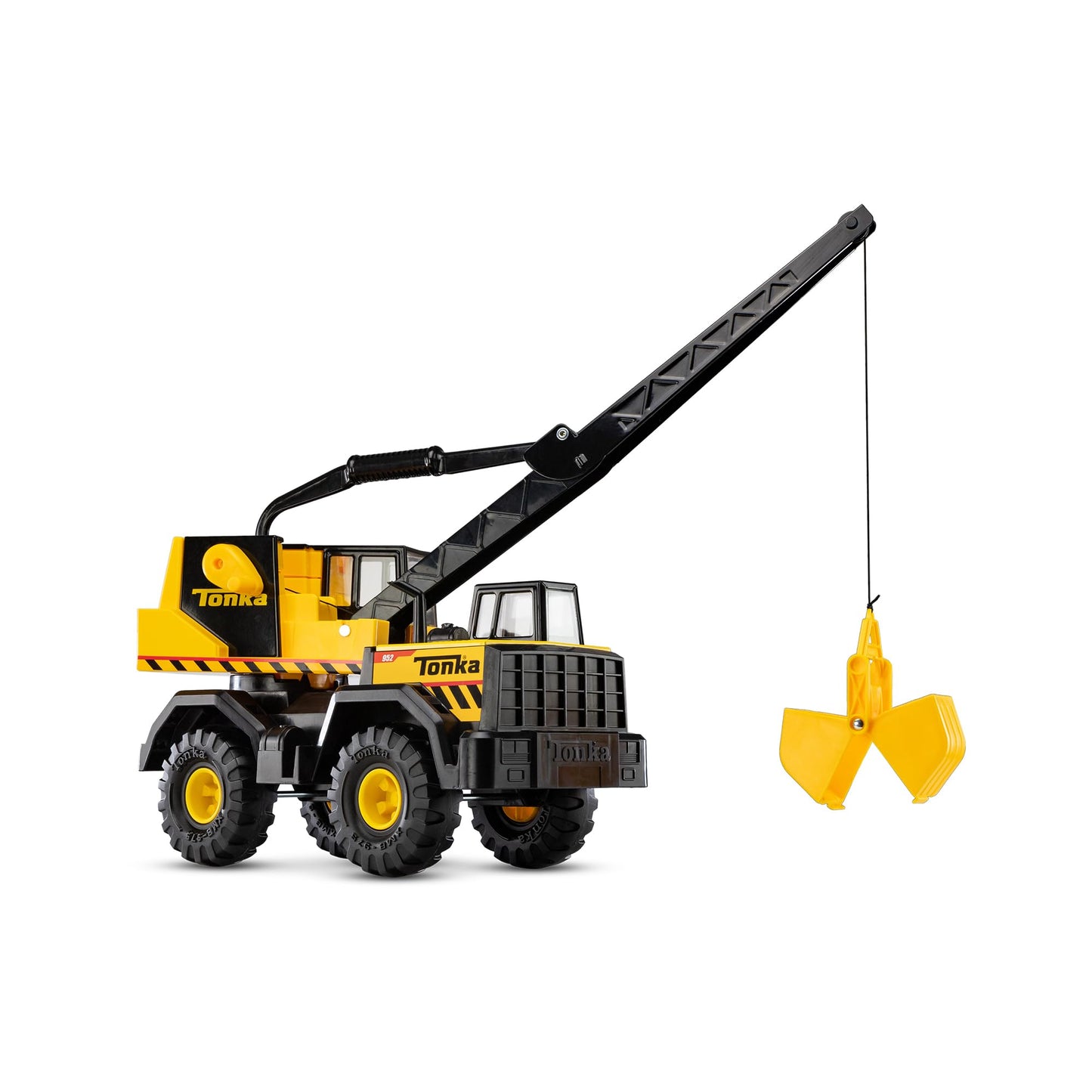 HotTonka Steel Classics 4x4 Pickup Truck - Made with Steel & Sturdy Plastic, Yellow Toy Construction Truck, Boys and Girls, Kids, Toddlers, Ages 3+