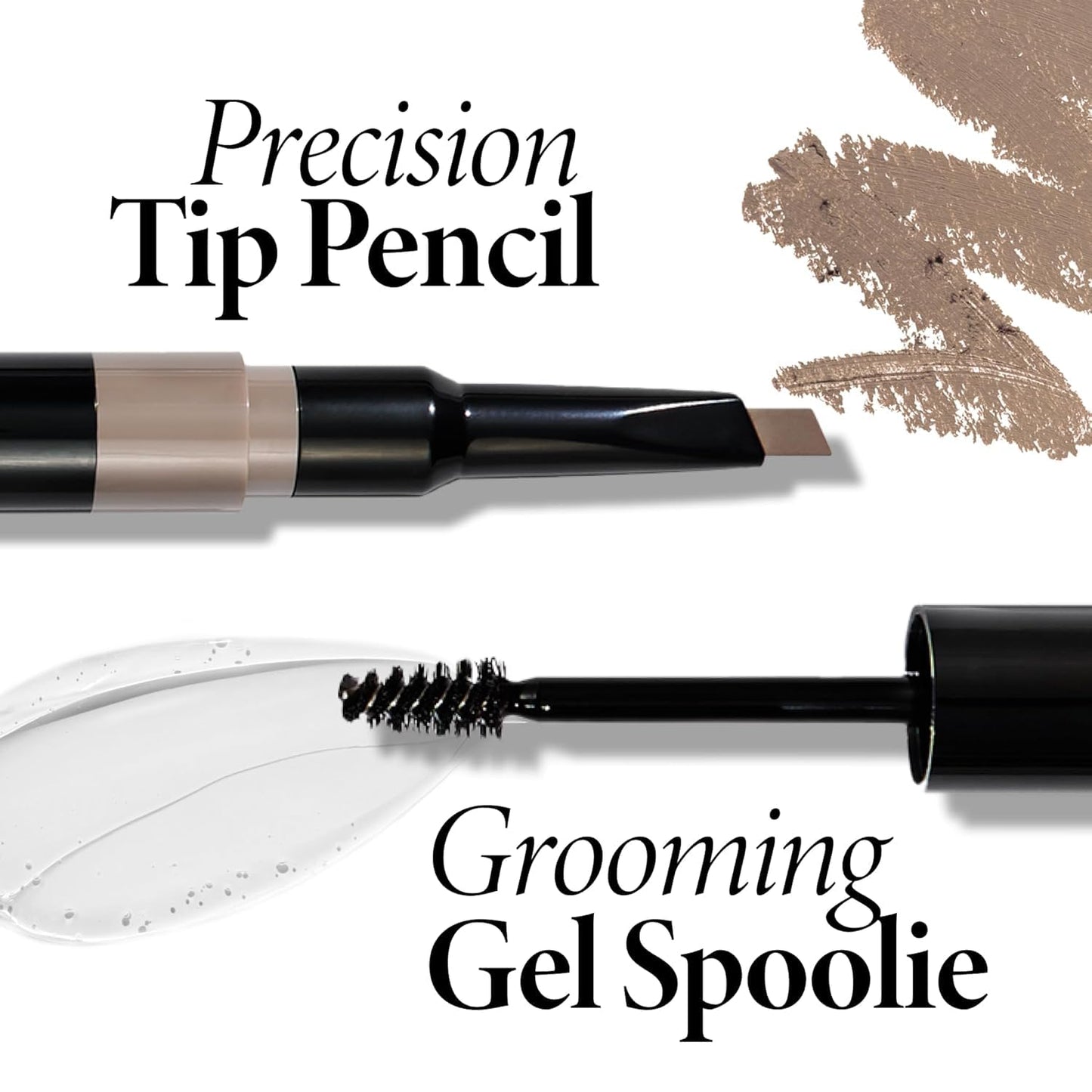 HotLAURA GELLER NEW YORK Sculpt-n-Stay 2-in-1 Waterproof Eyebrow Pencil & Brow Gel – Taupe – Fills Sparse Brows, Defines & Sets – Smudge-Proof, Long-Lasting, Natural Finish
