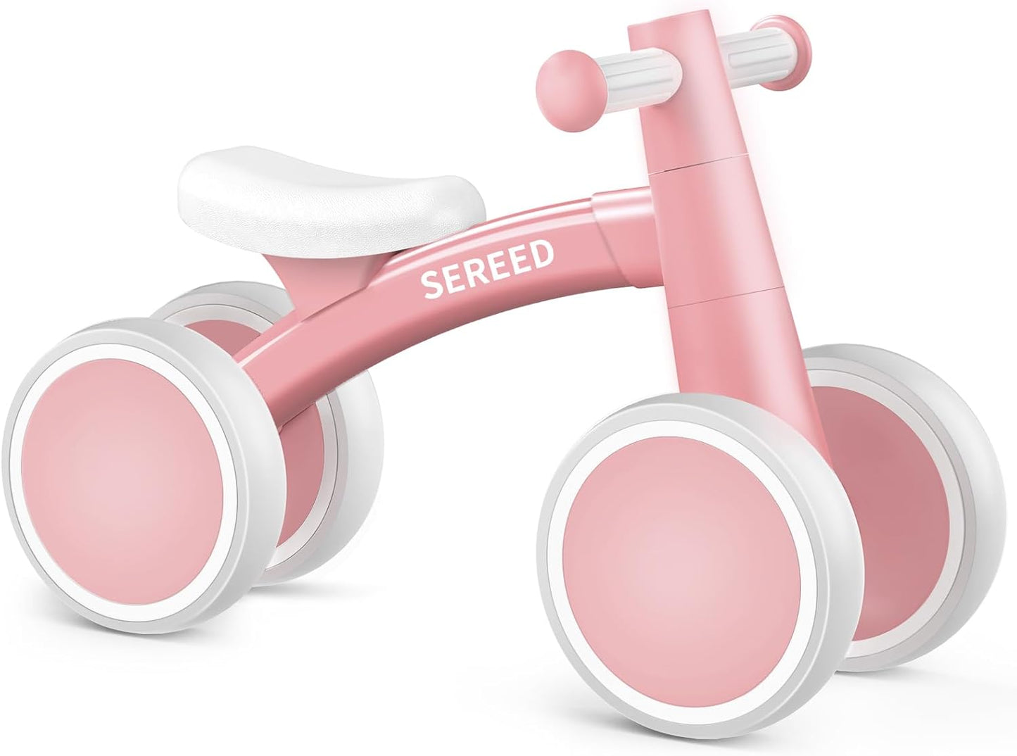 HotSEREED Baby Balance Bike for 1 Year Old Boys Girls 12-24 Month Toddler Balance Bike, 4 Wheels Toddler First Bike, First Birthday Gifts