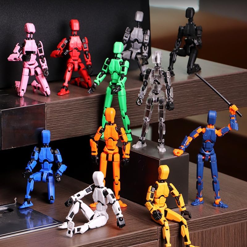Hot 2026 New Assembly Completed-Titan 13 Action Figure,Dummy Robot 13 Action Figures Set,3D Printed Multi-Jointed Action Figures,Nova 13 Action Figure for Collectors Desktop Decorations (5pcs)