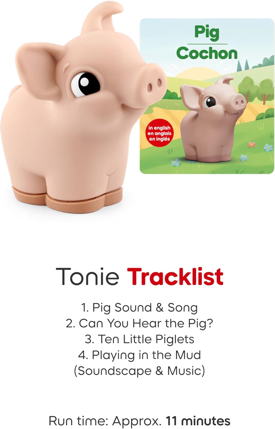 HotToniebox 2 My First Farm Bundle for Kids 1+ with Soft and Squeezable Cow, Horse, and Pig - Sky Blue