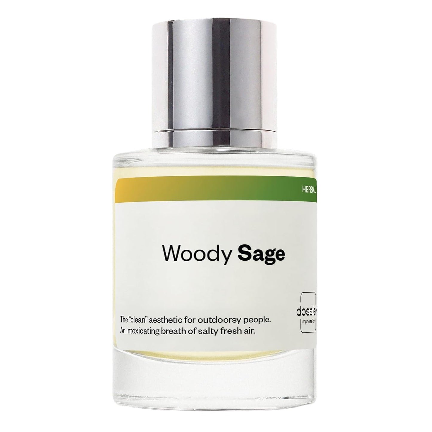Hot Dossier - Woody Sage - Eau de Parfum - Inspired by Wood Sage & Sea Salt - Long-Lasting Fragrance - Unisex - 1.7 fl oz (50ml)