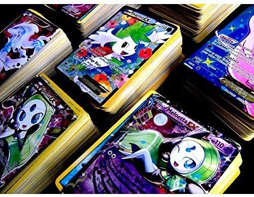 Hot Pokemon TCG : 100 Card LOT Rare, COM/UNC, Holo & Guaranteed EX, MEGA OR Full Art,