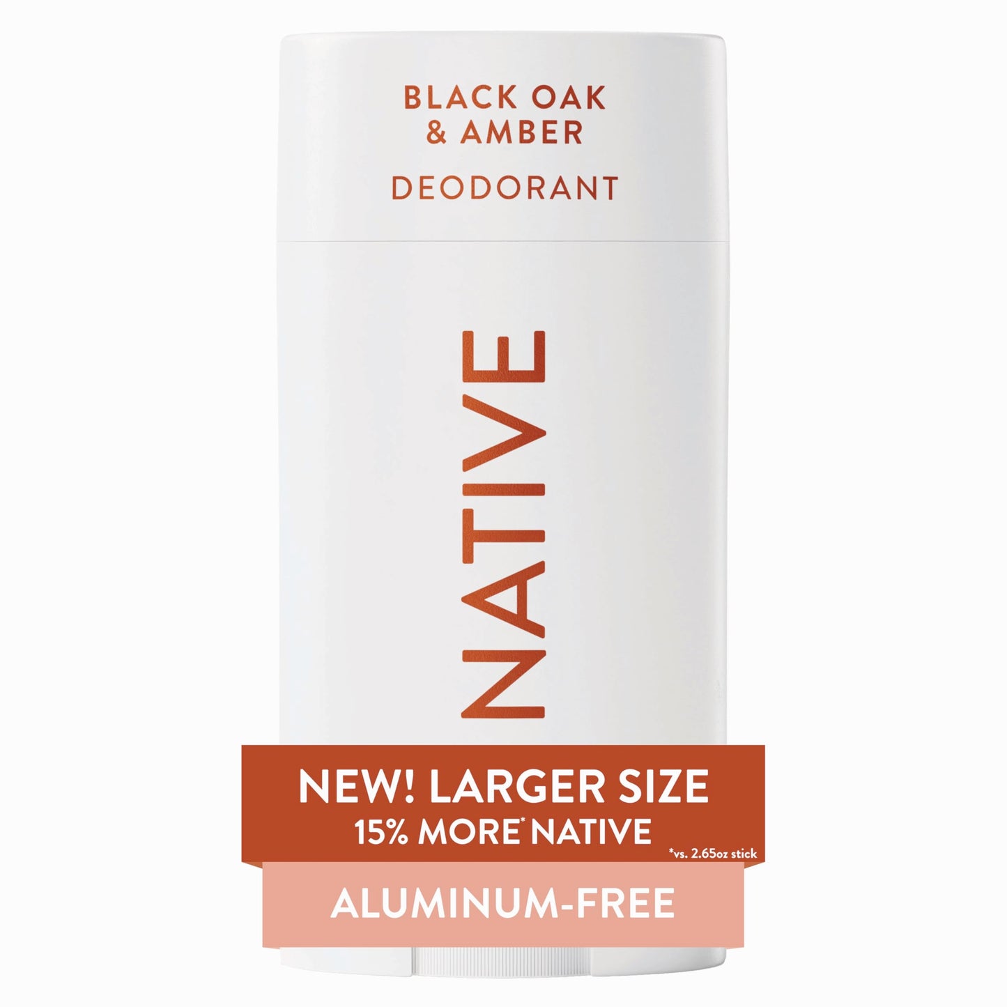HotNative Aluminum Free Deodorant, Sea Salt & Cedar, Large Size Stick, 72 Hour Odor Control, for Women & Men, Contains Naturally Derived Ingredients, 3.1 oz