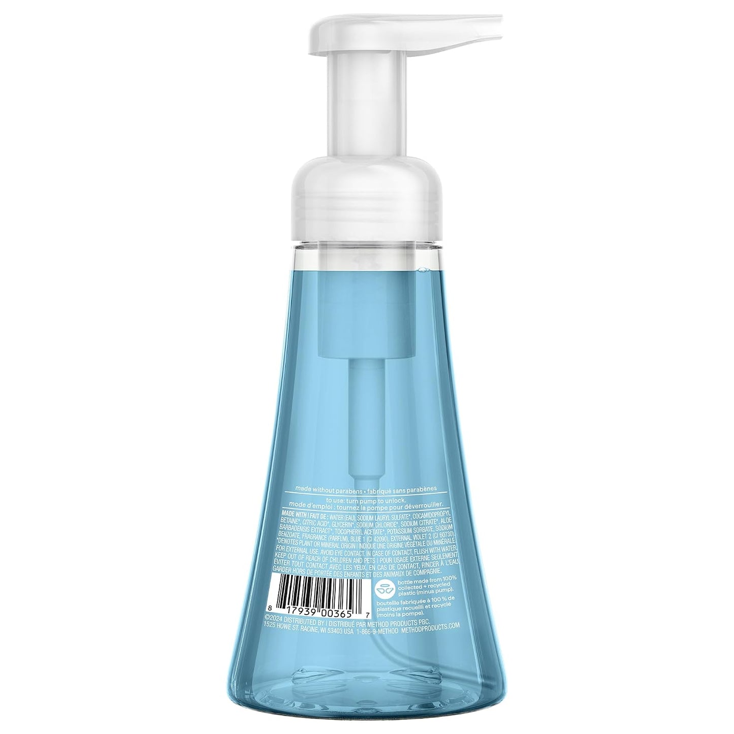 Hotmethod Foaming Hand Wash, Sea Minerals - Leaves Hands Feeling Soft & Clean, for Bathroom & Kitchen, Marine & Lemon Notes, 10 fl oz, 3 pack