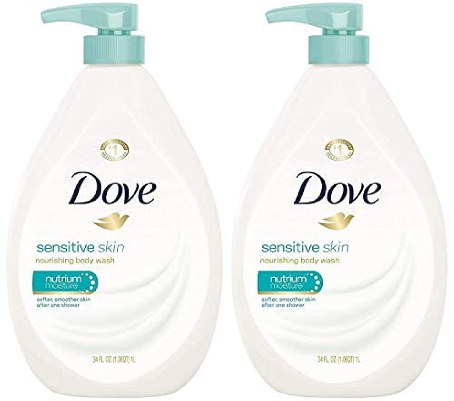 HotDove Body Wash 3 Count Sensitive Skin For 24hr Lotion-Soft Skin Moisturizing Skin Cleanser Gentle Hypoallergenic Formula with No Sulfates No Parabens
