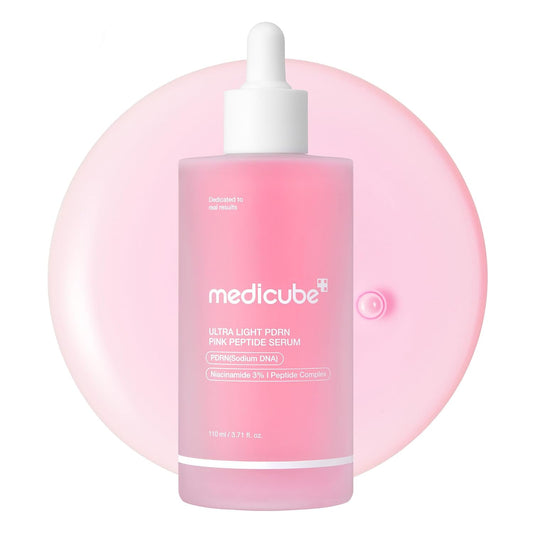 Hotmedicube PDRN Pink Peptide Serum with Salmon DNA | Ultra Light Hydrating Serum with Hyaluronic Acid | Fast-Absorbing Glow Care for Skin Clarity | Korean Skincare, 3.71 fl. Oz
