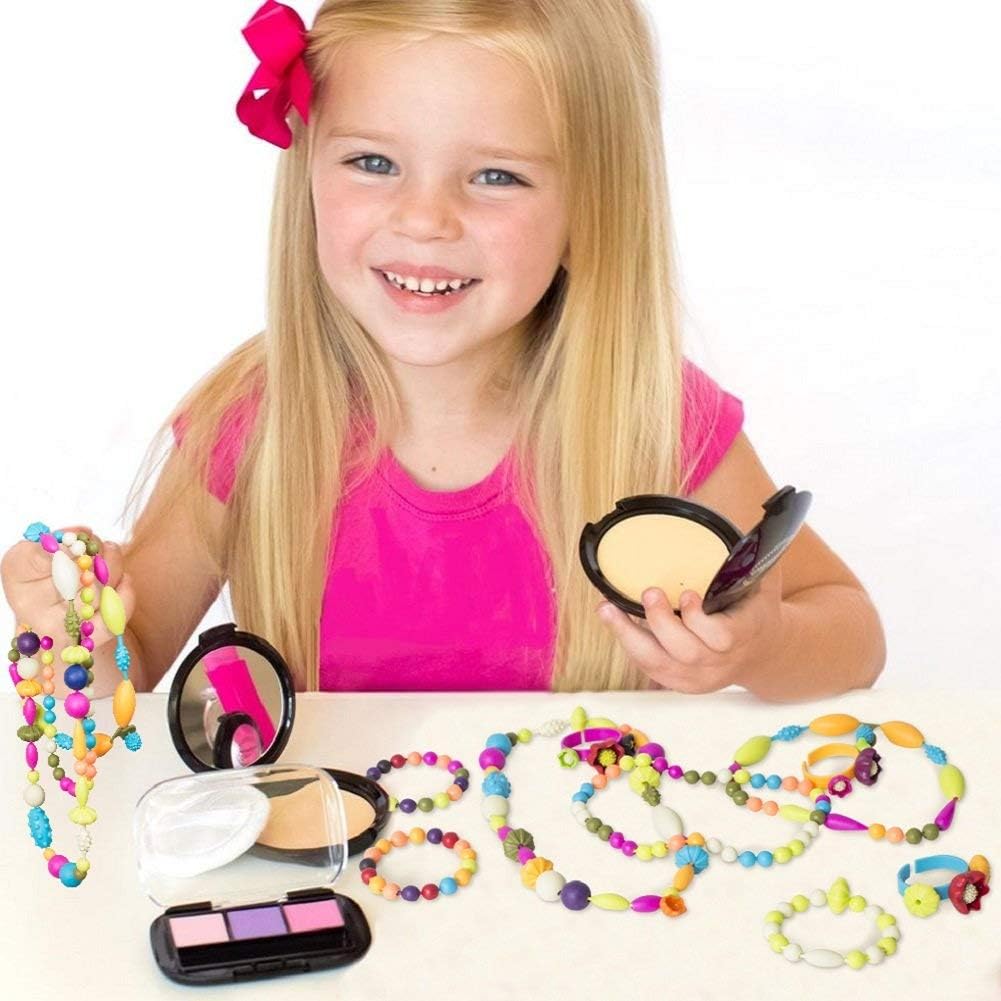 Hot GILI Pop Beads - Jewelry Making Kit for 3 4 5 6 7 8 Year Old Little Girls - Arts and Crafts Toys for Kids Age 4yr-8yr - Necklace Bracelet Creativity Snap Set Top Best Christmas Birthday Gifts (500pcs)
