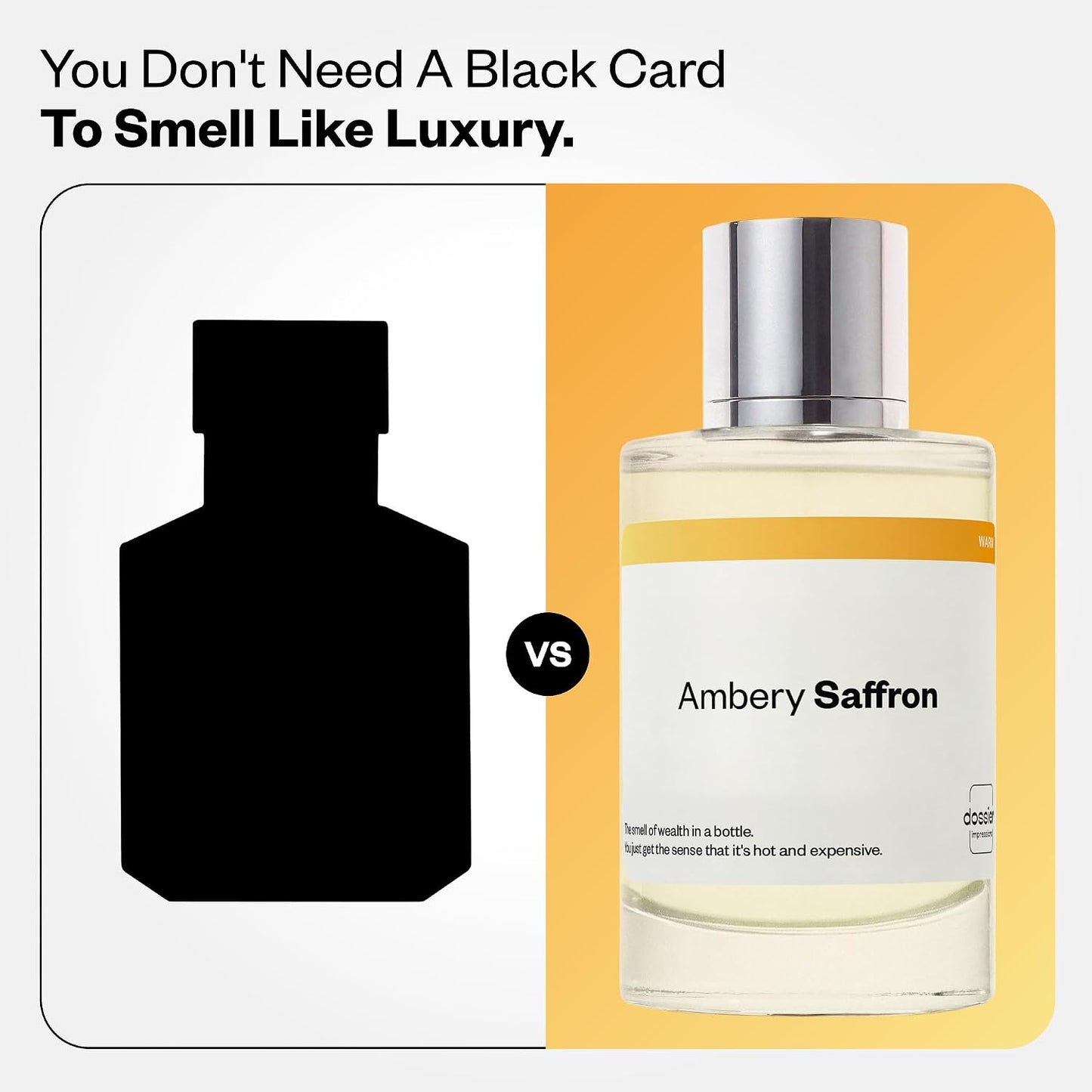 Hot Dossier - Ambery Saffron - Eau de Parfum - Inspired by Baccarat Rouge 540 - Long-Lasting Fragrance - Unisex - 3.4 fl oz (100ml)