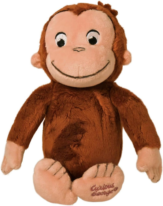 Hot Kids Preferred Curious George Monkey Stuffed Animal Plush Toys Soft Cutest Cuddle Plushie Gifts for Baby and Toddler Boys and Girls - 8 Inches