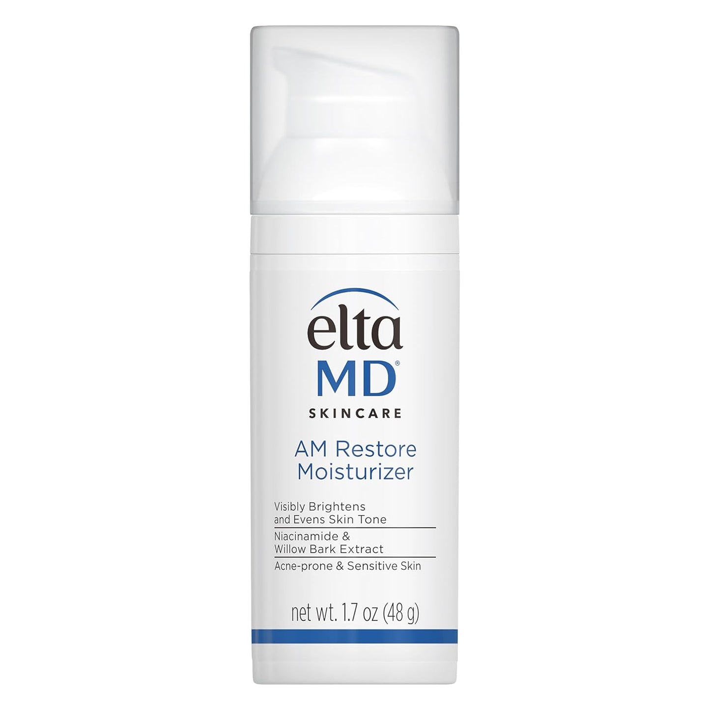 HotEltaMD AM Restore Face Moisturizer for Women and Men, Light Moisturizer Face Cream, Made with Niacinamide and Hyaluronic Acid