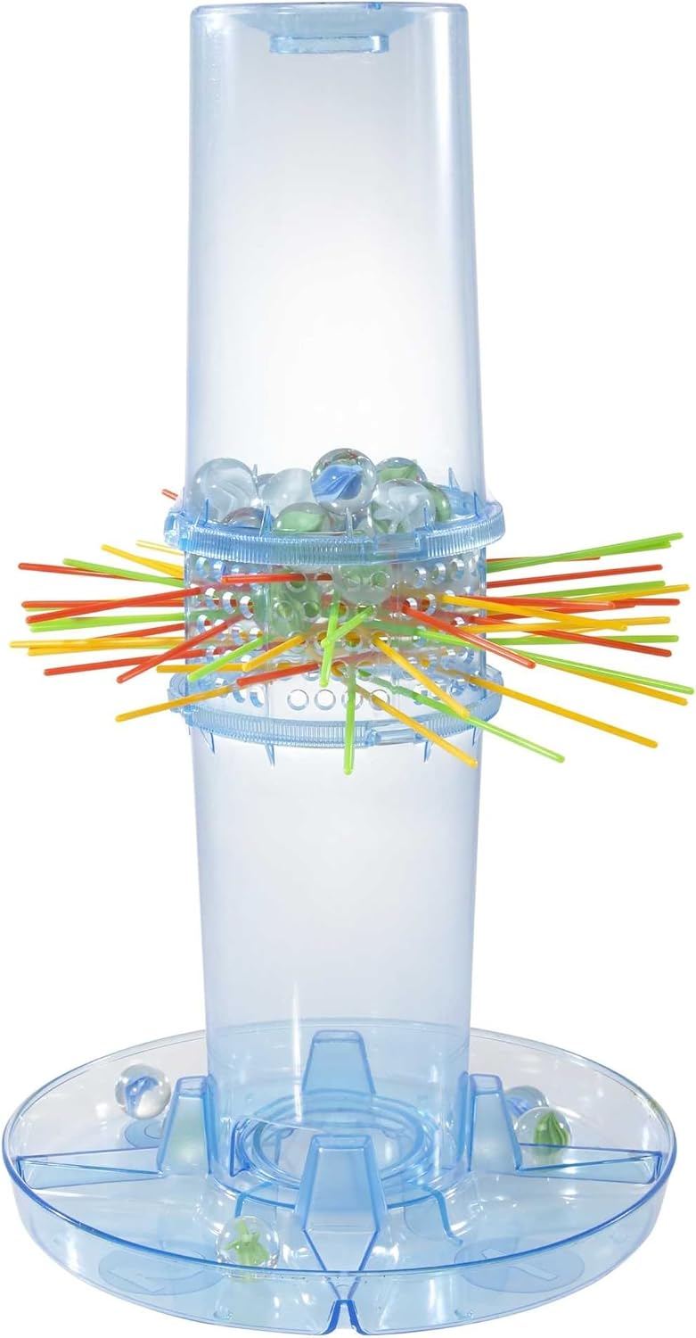 Hot Mattel KerPlunk Kids Game, Easy-to-Learn Family Game for 2 to 4 Players, Don't Let The Marbles Fall