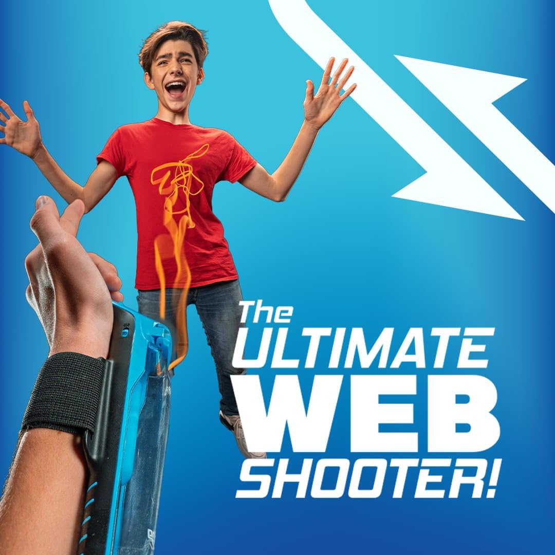 HotZipString Aracna Glow-in-the-Dark Webshooter – Superhero String Launcher Toy for Kids, Teens & Adults – Patented, Reloading, Durable & Viral Web Shooting Action Toy for Endless Tricks & Epic Battles | For Kids, Teens & Adults, Patented, Reloading, Dura