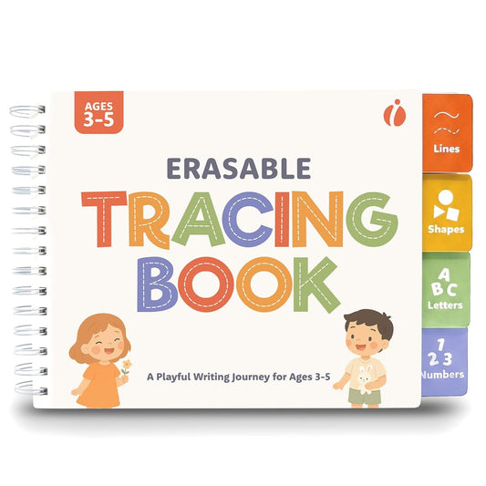 Hot Tracing Book for Kids Ages 3-5 - ABC Preschool Learning Activities, Reusable Handwriting Workbook, Childrens Busy Books for Pen Control - Alphabet & Letter Handwriting Practice for Kids