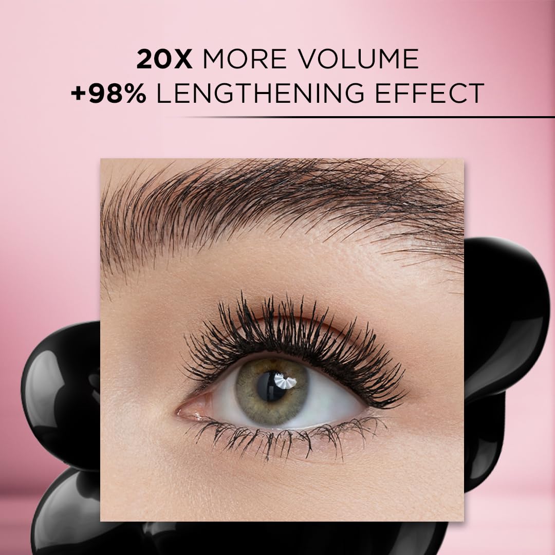 HotL'Oreal Paris Makeup Voluminous Lash Paradise Mascara, Voluptuous Volume, Intense Length, Feathery Soft Full Lashes, No Flaking, No Smudging, No Clumping, Blackest Black, 0.25 Fl Oz (Pack of 1)