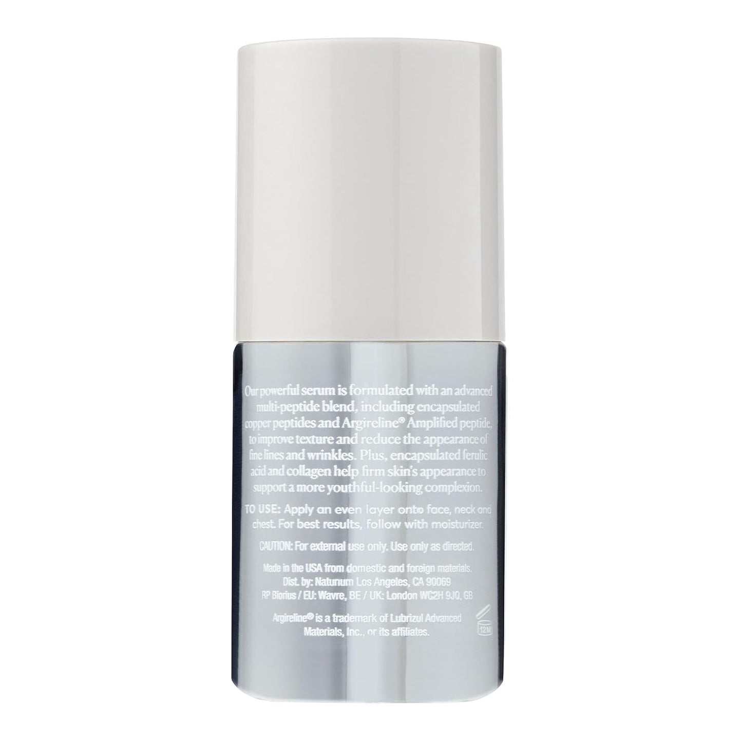 HotNaturium Multi-Peptide Advanced Serum, Firming & Smoothing Face Serum for Fine Lines & Wrinkles with Advanced Multi-Peptide Blend, 1 oz