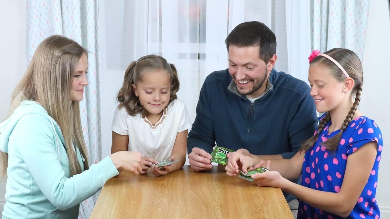 HotRegal Games Card Games for Kids - Go Fish, Crazy 8's, Old Maid, Slap Jack, Garbage Monster, War - Simple & Fun Classic Family Table Games - Games May Vary (6 Set)
