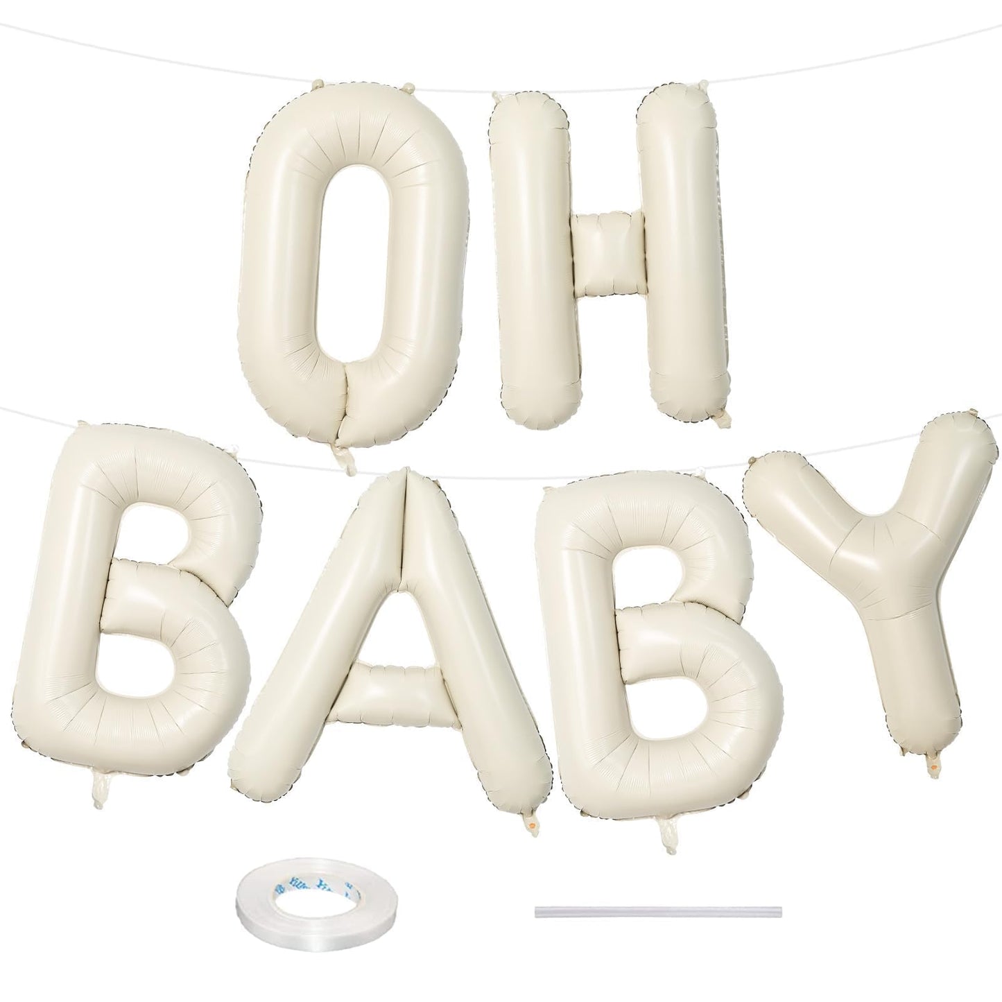 Hot40 Inch Beige BRIDE Balloons Bachelorette for Bridal Shower, Cream White Sand Bride Mylar Foil Banner Letter Sign, Bridal Balloon Banner for Wedding Engagement Bride To Be Party Favors Decorations