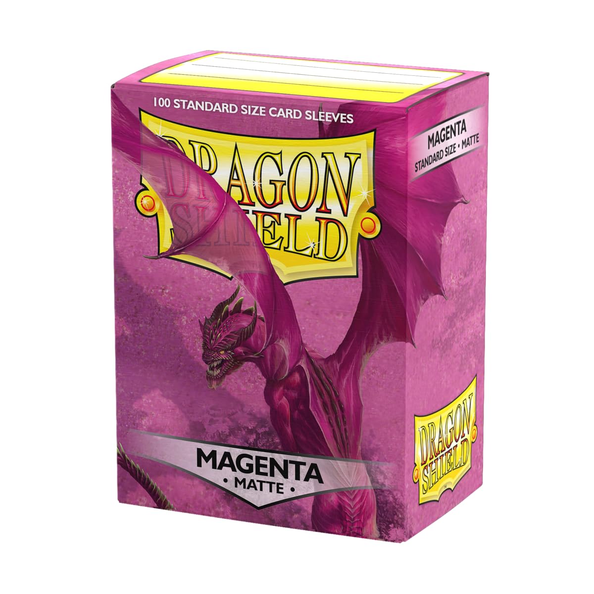 HotDragon Shield | Standard Size Card Matte Sleeves | 100 CT - Smooth & Tough Premium TCG Sleeves | Compatible with Pokemon, Flesh & Blood, One Piece & Magic the Gathering | Black