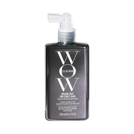 HotCOLOR WOW Dream Coat for Curly Hair, Moisture-Boosting Anti-Frizz Spray for Defined Curls