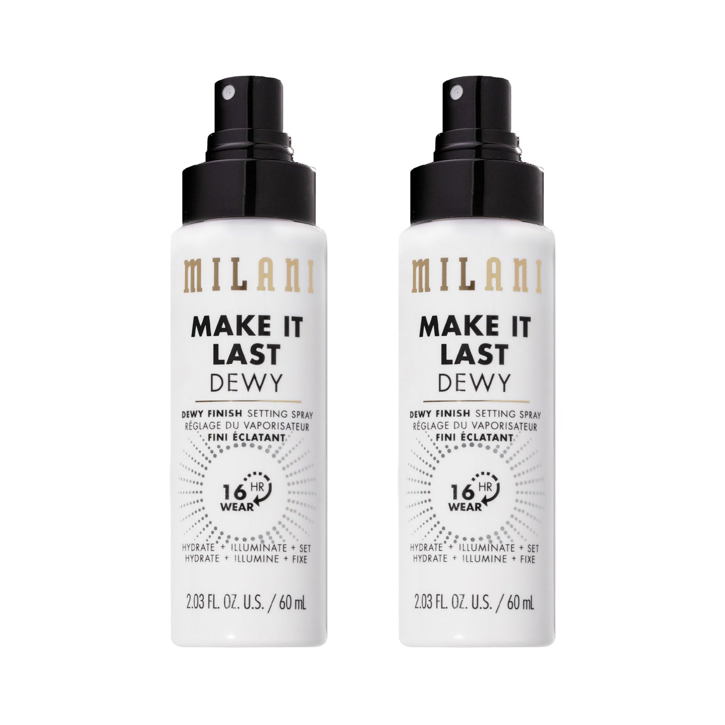 HotMilani Setting Spray + Primer, Make It Last Dewy - Dewy Finish Moisturizing Formula for Glow on the Go, Setting Spray for Makeup and Face Primer, Prime + Set + Hydrate, 2.03 Fl. Oz